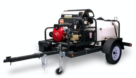 power washer on trailer